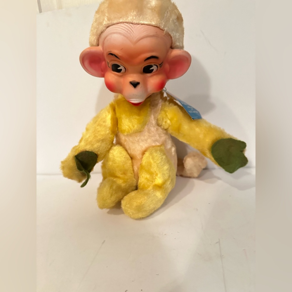 Vintage Rubber Face Teddy Bear Monkey Chimp Plush My Toy